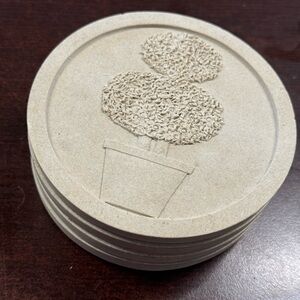 Four Piece (Anthropologie style) Stone Coaster set